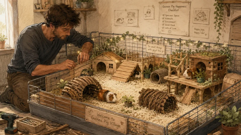 How to Build a Cage for Guinea Pigs