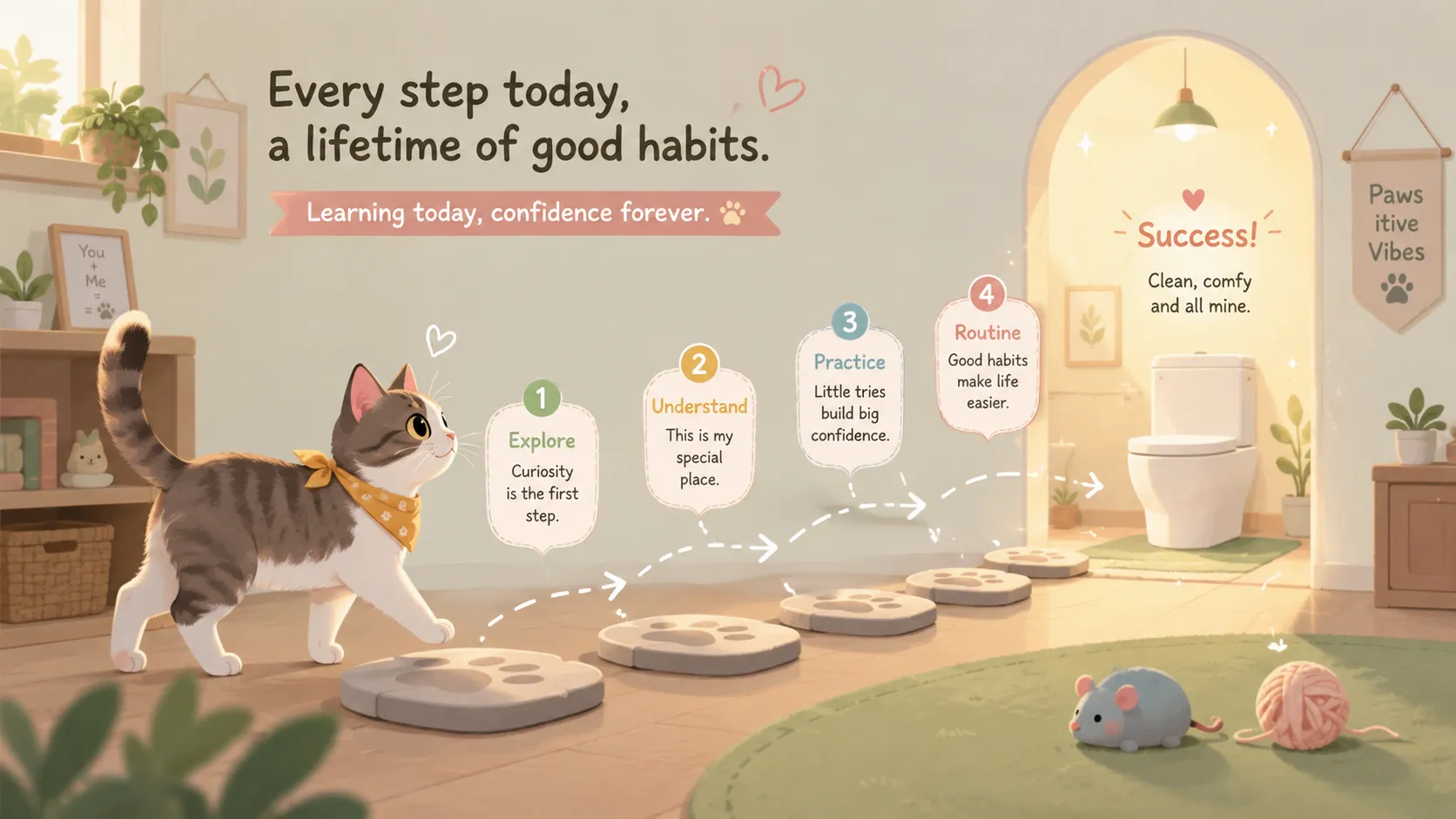 How to Train the Cat to Use the Toilet