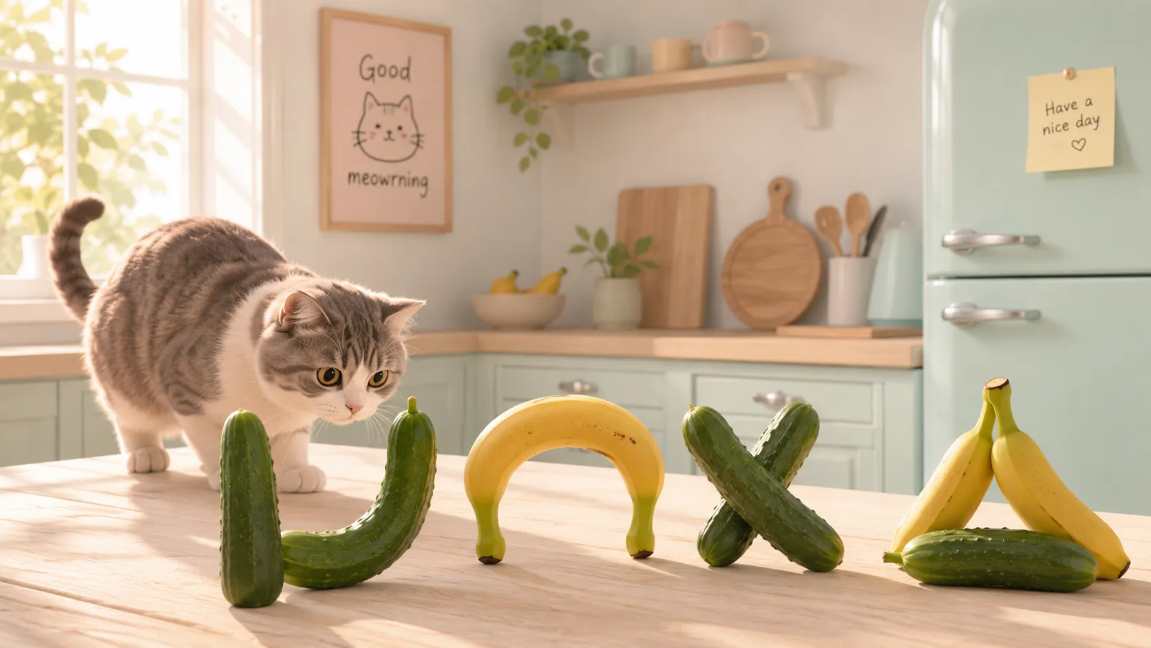 Why Are Cats Scared of Cucumbers and Bananas